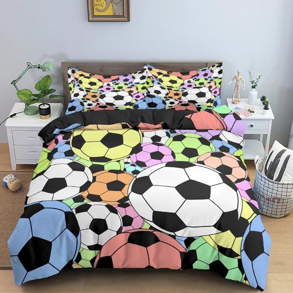bedding sets colorful football printed duvet cover set quilt with pillow case 3d comforter for kids children boys gifts
bedding sets colorful football printed duvet cover set quilt with pillow case 3d comforter for kids children boys gifts