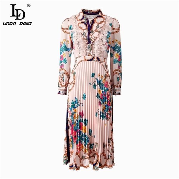 fashion runway summer women dress bead floral print pleated lace elegant slim fit ladies vintage midi dresses 210522, Black;gray
fashion runway summer women dress bead floral print pleated lace elegant slim fit ladies vintage midi dresses 210522, Black;gray