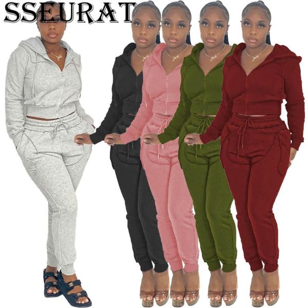 women's two piece pants sseurat 2021 autumn/winter casual suit solid color hooded zipper long sleeve stylish sports two-piece sets, White
women's two piece pants sseurat 2021 autumn/winter casual suit solid color hooded zipper long sleeve stylish sports two-piece sets, White