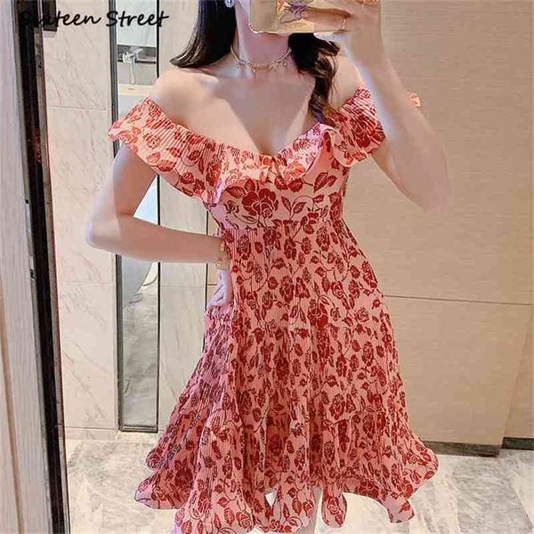 woman v-neck dress short puff sleeve floral printed single-breasted pearl mini female runway fashion 210603, Black;gray
woman v-neck dress short puff sleeve floral printed single-breasted pearl mini female runway fashion 210603, Black;gray
