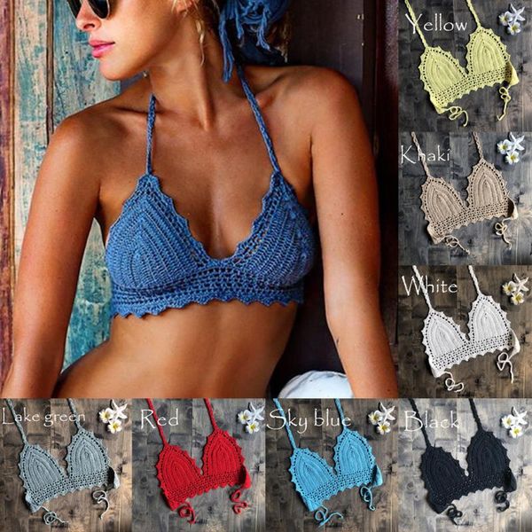 women bikini knitting swimsuit padded beachwear lace swimwear solid bikinis swimming summer bathing two-piece suits
women bikini knitting swimsuit padded beachwear lace swimwear solid bikinis swimming summer bathing two-piece suits