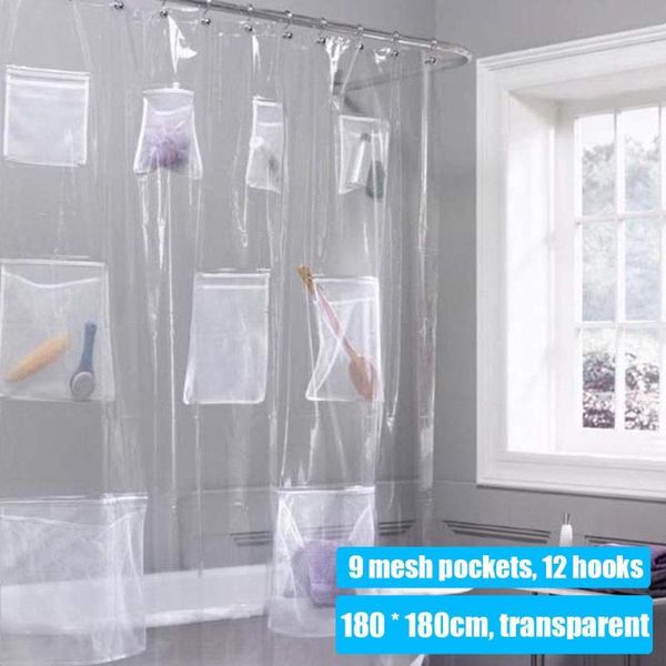 shower curtains pvc curtain waterproof hooks eco-friendly bathroom quick dry window mesh pockets 
shower curtains pvc curtain waterproof hooks eco-friendly bathroom quick dry window mesh pockets