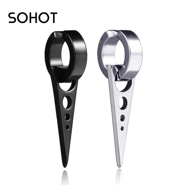 anti-allergic titanium steel black silvercolor triangle earrings clip geometry punk wholesale hiphop man party, Golden
anti-allergic titanium steel black silvercolor triangle earrings clip geometry punk wholesale hiphop man party, Golden