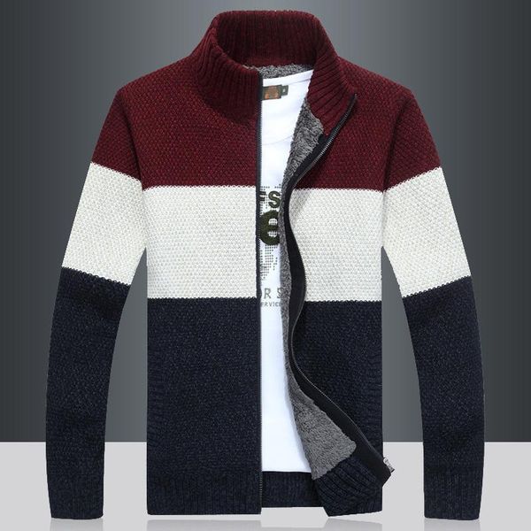 men's sweaters men sweater coat cardigan zipper 2021 winter patchwork plus velvet keep warm male thermal thick teenager boy m63, White;black
men's sweaters men sweater coat cardigan zipper 2021 winter patchwork plus velvet keep warm male thermal thick teenager boy m63, White;black