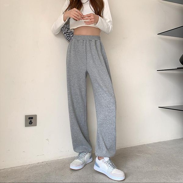women's pants & capris women sports solid color 2021 female wide leg high waist trousers loose korean style spring autumn casual sweatp, Black;white
women's pants & capris women sports solid color 2021 female wide leg high waist trousers loose korean style spring autumn casual sweatp, Black;white