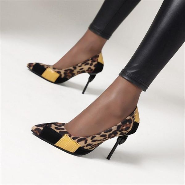 dress shoes pxelena european leopards pumps women stiletto high heels 9cm party office lady 2021 spring est mixed color, Black
dress shoes pxelena european leopards pumps women stiletto high heels 9cm party office lady 2021 spring est mixed color, Black