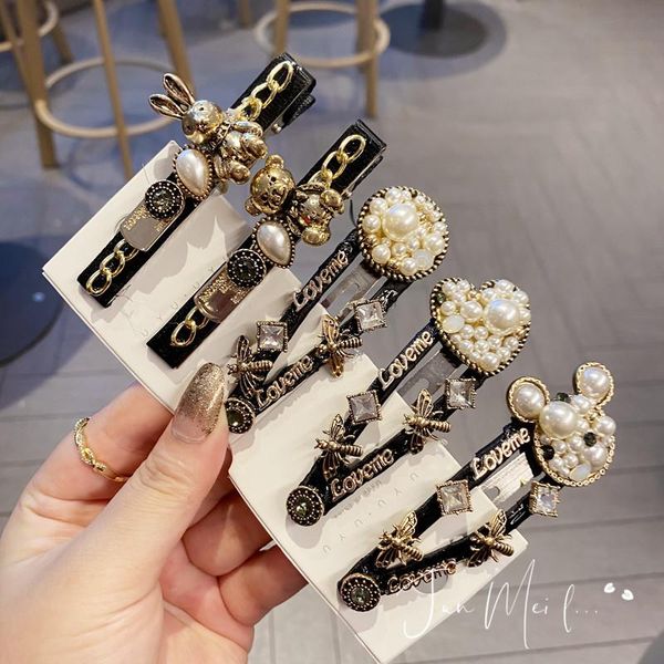 hair accessories female heavy industry diamond-studded pearl hairpin love crystal liu haibian clip
hair accessories female heavy industry diamond-studded pearl hairpin love crystal liu haibian clip