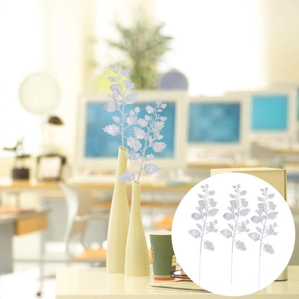10pcs glitter powder christmas leaves artificial pe xmas home decor decorative flowers & wreaths
10pcs glitter powder christmas leaves artificial pe xmas home decor decorative flowers & wreaths