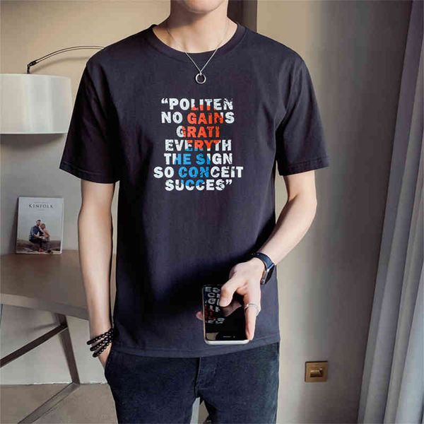 men's casual shirts vero de manga curta para roupas masculinas moda carta impresso gola redonda fino ajuste algodo camisa t homme ecrm, White;black
men's casual shirts vero de manga curta para roupas masculinas moda carta impresso gola redonda fino ajuste algodo camisa t homme ecrm, White;black