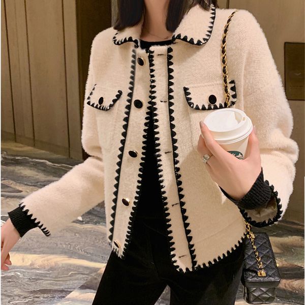 women's wool & blends women korean chic tweed short jacket coat femme elegant chaquetas mujer autumn and winter q25y, Black
women's wool & blends women korean chic tweed short jacket coat femme elegant chaquetas mujer autumn and winter q25y, Black