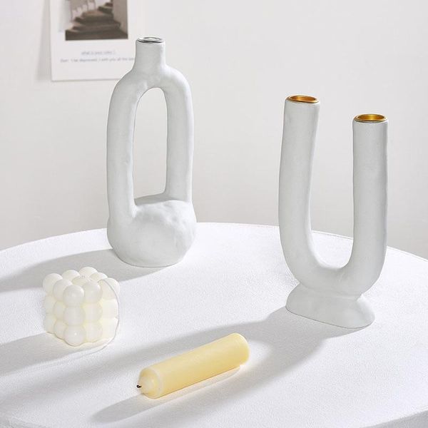candle holders white ceramic candlestick modern minimalist u-shaped home decor accessories ornaments holiday supplies 
candle holders white ceramic candlestick modern minimalist u-shaped home decor accessories ornaments holiday supplies