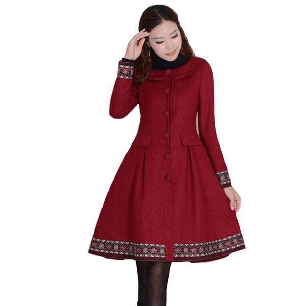 women's wool & blends winter woolen women coat 2021 jacket long slim thick warm coats female jackets fashion red, Black
women's wool & blends winter woolen women coat 2021 jacket long slim thick warm coats female jackets fashion red, Black