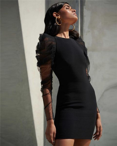 casual dresses black long sleeve round neck mini bodycon rayon bandage women dress night party club, Black;gray
casual dresses black long sleeve round neck mini bodycon rayon bandage women dress night party club, Black;gray