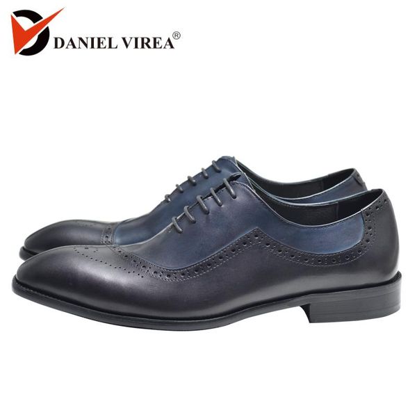dress shoes mens oxford leather italian design fashion double color office formal pointed cap toe men wedding, Black
dress shoes mens oxford leather italian design fashion double color office formal pointed cap toe men wedding, Black