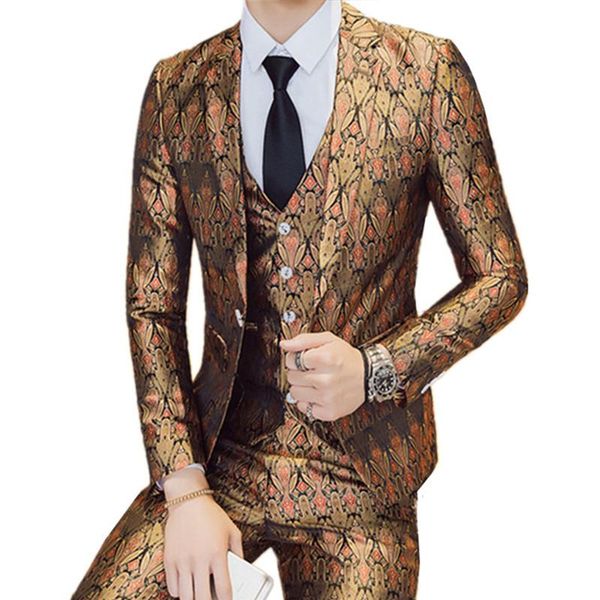 blazers vest pants sets / 2021 fashion men's nightclub casual boutique print suit jacket coat trousers waistcoat 3 pcs set suits &, White;black
blazers vest pants sets / 2021 fashion men's nightclub casual boutique print suit jacket coat trousers waistcoat 3 pcs set suits &, White;black
