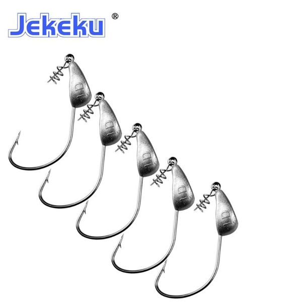 5pcs fishing hook3.5g5g7g10g15g18g21g barbed hook soft lure jigging tackle hooks
5pcs fishing hook3.5g5g7g10g15g18g21g barbed hook soft lure jigging tackle hooks