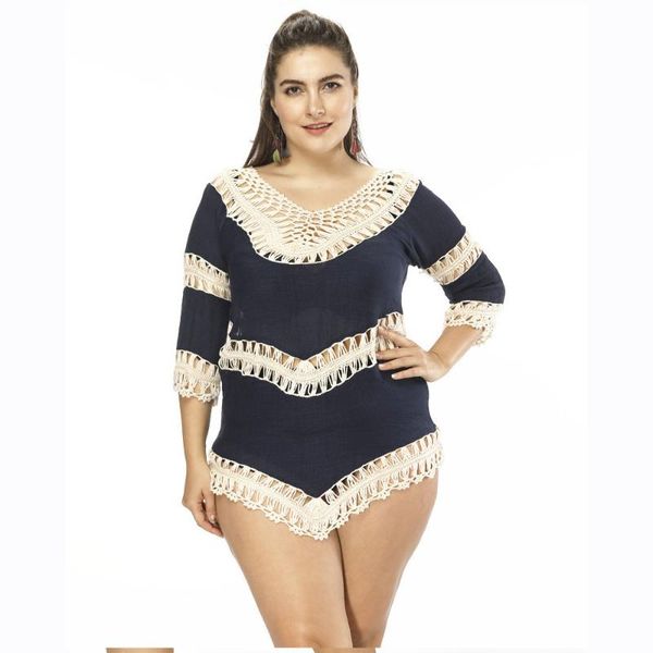 woman dress cross-border bikini slimming beach blouse fat lady plus size sunscreen clothing swim cover up drop women's swimwear, White;black
woman dress cross-border bikini slimming beach blouse fat lady plus size sunscreen clothing swim cover up drop women's swimwear, White;black