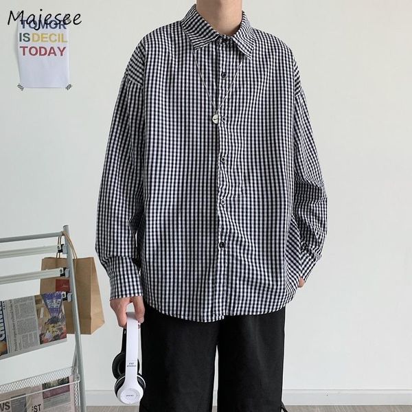plaid shirts men long sleeve turn-down collar ins vintage casual buttons shirt xxl loose harajuku teens spring fall outwear chic men's, White;black
plaid shirts men long sleeve turn-down collar ins vintage casual buttons shirt xxl loose harajuku teens spring fall outwear chic men's, White;black