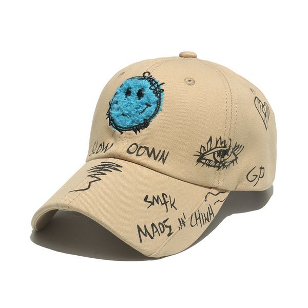 autumn new hat female graffiti peaked cap trendy male couple cute fashion plush smiley baseball cap korean style no. 1, Blue;gray
autumn new hat female graffiti peaked cap trendy male couple cute fashion plush smiley baseball cap korean style no. 1, Blue;gray