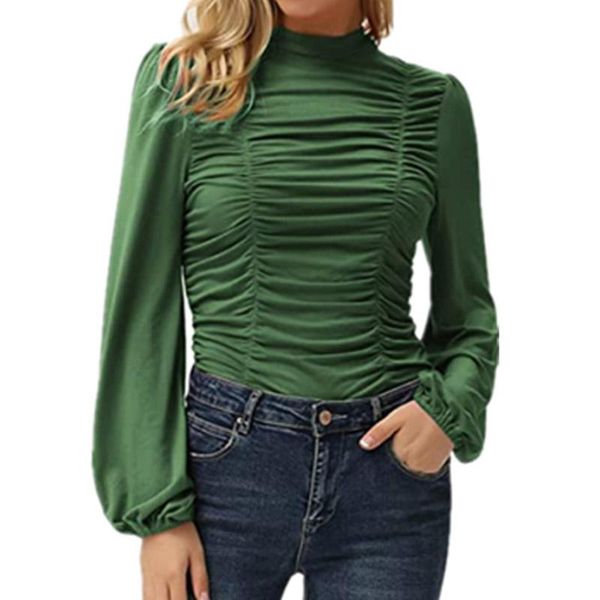 women's blouses & shirts 2021 autumn winter casual turtleneck women blouse office lady lantern sleeve solid pullover shirt elegant drap, White
women's blouses & shirts 2021 autumn winter casual turtleneck women blouse office lady lantern sleeve solid pullover shirt elegant drap, White