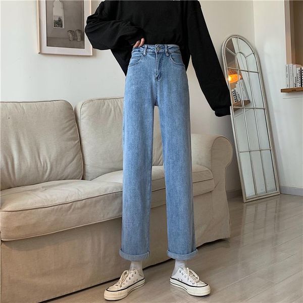 spring straight loose jeans woman high waist mom casual baggy wide leg pant streetwear plus size denim trousers women's, Blue
spring straight loose jeans woman high waist mom casual baggy wide leg pant streetwear plus size denim trousers women's, Blue