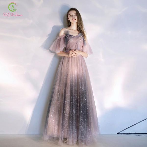 party dresses ssyfashion sweet gradient pink evening dress puff sleeve lace appliques beading long formal gown vestidos de noche, White;black
party dresses ssyfashion sweet gradient pink evening dress puff sleeve lace appliques beading long formal gown vestidos de noche, White;black