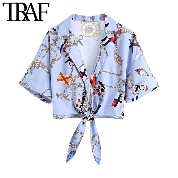 women fashion with knot printed cropped blouses vintage long sleeve side zipper female shirts blusas chic 210507, White
women fashion with knot printed cropped blouses vintage long sleeve side zipper female shirts blusas chic 210507, White
