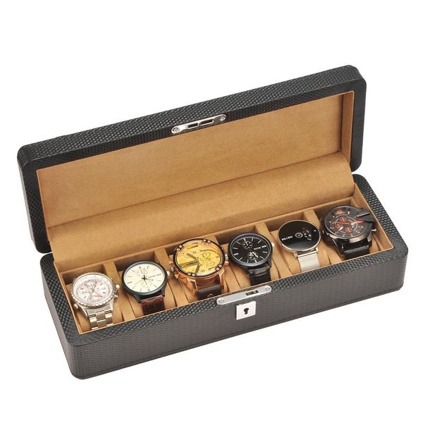 watch boxes & cases 6 slots luxury fashion men home black color pu leather box storage for watches 200911-36, Black;blue
watch boxes & cases 6 slots luxury fashion men home black color pu leather box storage for watches 200911-36, Black;blue