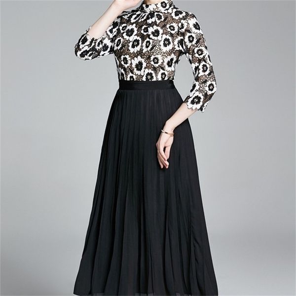 arrival summer woman lace pleated dress striped ladies slim long sleeve party female casual dresses 210603, Black;gray
arrival summer woman lace pleated dress striped ladies slim long sleeve party female casual dresses 210603, Black;gray