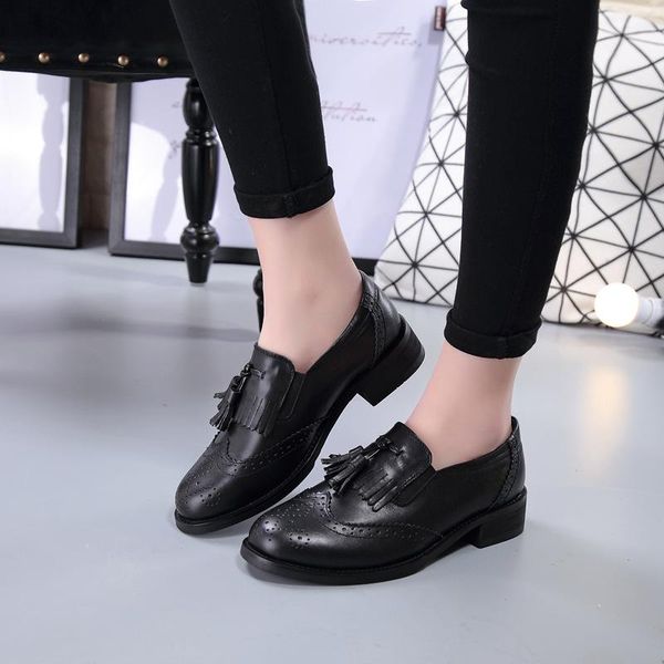 dress shoes womens leisure business office career formal cow leather slip-on tassels shoe summer thick heels loafers zapatos, Black
dress shoes womens leisure business office career formal cow leather slip-on tassels shoe summer thick heels loafers zapatos, Black
