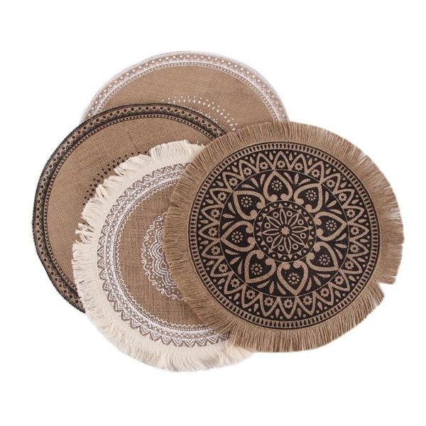 mats & pads nordic style round embroidery table placemat non-slip heat insulation furniture decoration coffee cup fabric pad
mats & pads nordic style round embroidery table placemat non-slip heat insulation furniture decoration coffee cup fabric pad