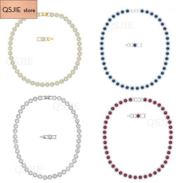 Fashion Jewelry SWA New ANGELIC NECKLACE Charming Round Decoration Golden Necklace Women Trend Romantic Luxury Jewelry Gifts1, Golden;silver
Fashion Jewelry SWA New ANGELIC NECKLACE Charming Round Decoration Golden Necklace Women Trend Romantic Luxury Jewelry Gifts1, Golden;silver