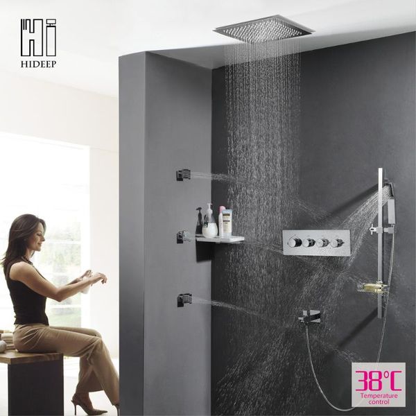 waterfall rain shower faucet & massage jets thermostatic brass valve ceiling embedded bathroom mixer set sets
waterfall rain shower faucet & massage jets thermostatic brass valve ceiling embedded bathroom mixer set sets