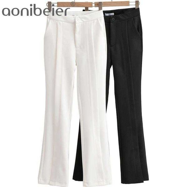 thin summer casual office lady suit pants fashion folds front split hem women trousers female high waist flare 210604, Black;white
thin summer casual office lady suit pants fashion folds front split hem women trousers female high waist flare 210604, Black;white