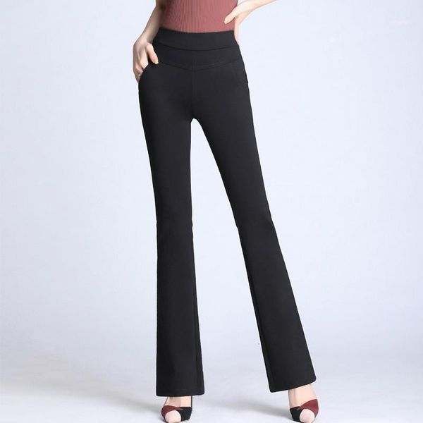 plus 2021 size women high waist black flare pants casual office lady female trousers pantalon femme1, Black;white
plus 2021 size women high waist black flare pants casual office lady female trousers pantalon femme1, Black;white