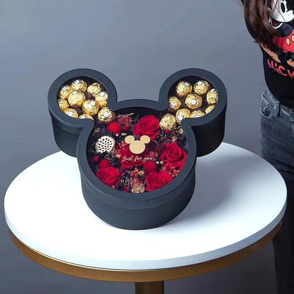 gift wrap cartoon mouse shape paper box for holding flowers, chocolates just you happy valentine's day
gift wrap cartoon mouse shape paper box for holding flowers, chocolates just you happy valentine's day