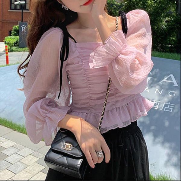 women blouses vintage floral blouse casual square collar chiffon slim long puff sleeve elegant shirt autumn womens clothing, White
women blouses vintage floral blouse casual square collar chiffon slim long puff sleeve elegant shirt autumn womens clothing, White