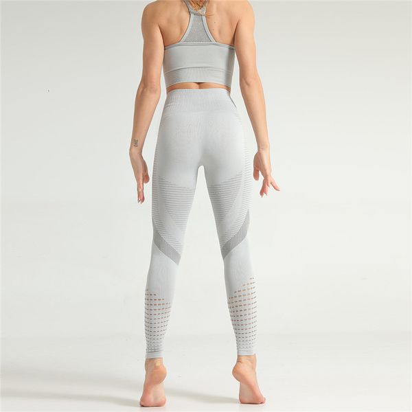 women's tracksuits chrleisure solid hollow seamless yoga set women sportswear gym high waist leggings push up bra clothes sports suits, Gray
women's tracksuits chrleisure solid hollow seamless yoga set women sportswear gym high waist leggings push up bra clothes sports suits, Gray