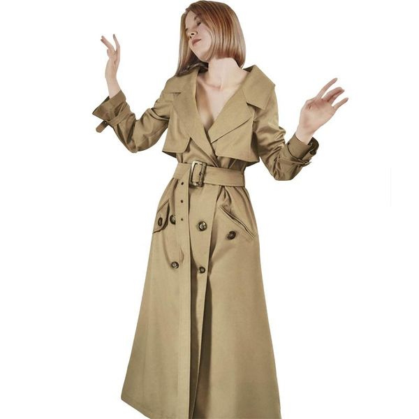 women's trench coats spring autumn fashion women coat long windbreaker england double-breasted slim, Tan;black
women's trench coats spring autumn fashion women coat long windbreaker england double-breasted slim, Tan;black