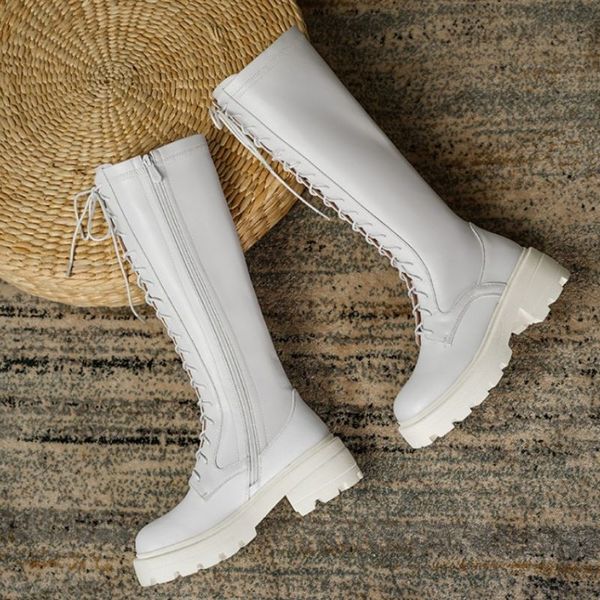 real leather women knee boots cross strap zipper thick heel shoes warm boots women fashion party footwear size 33-40, Black
real leather women knee boots cross strap zipper thick heel shoes warm boots women fashion party footwear size 33-40, Black