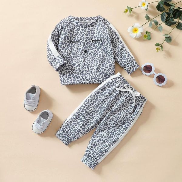 clothing sets 0-3 years baby girl fall outfits clothes long sleeve round neck leopard print pullover tie knot pants set, White
clothing sets 0-3 years baby girl fall outfits clothes long sleeve round neck leopard print pullover tie knot pants set, White