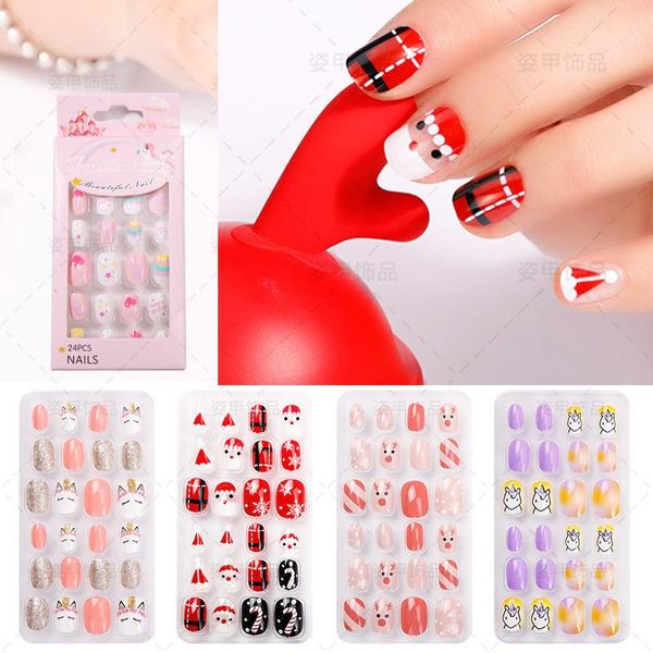 nail art kits 24pcs/set kids cartoon style detachable fake full cover press stick on nails children cut candy false girls decor
nail art kits 24pcs/set kids cartoon style detachable fake full cover press stick on nails children cut candy false girls decor