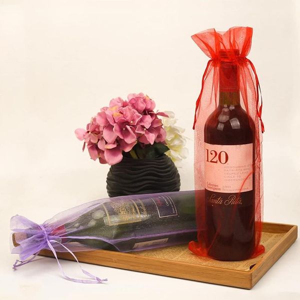 gift wrap 10pcs solid color packing wine bottle decorative mesh bags with drawstring for wrapping candy jewelry wedding storager
gift wrap 10pcs solid color packing wine bottle decorative mesh bags with drawstring for wrapping candy jewelry wedding storager
