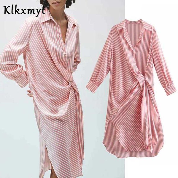 klkxmyt za dress women spring pink striped long sleeve wrap midi es woman casual hem vents button up female 210527, Black;gray
klkxmyt za dress women spring pink striped long sleeve wrap midi es woman casual hem vents button up female 210527, Black;gray