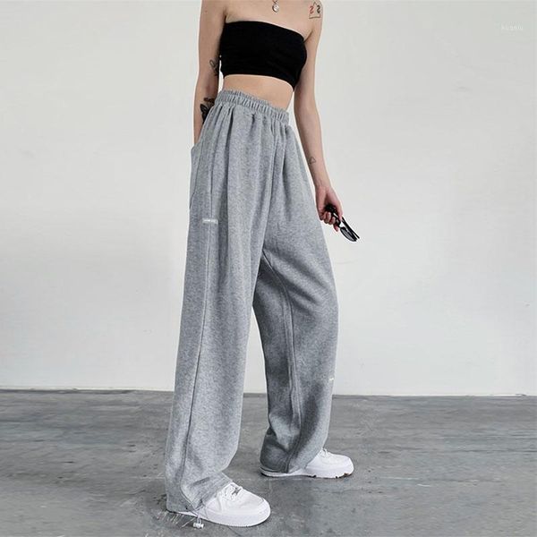 women's pants & capris gray sport trousers autumn korean high waist ankle banded pant loose wide leg straight-leg casual sweatpants, Black;white
women's pants & capris gray sport trousers autumn korean high waist ankle banded pant loose wide leg straight-leg casual sweatpants, Black;white