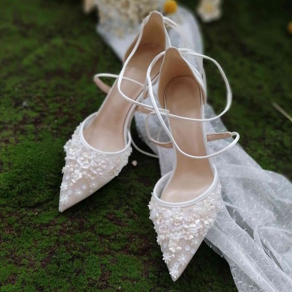 dress shoes new bride's french embroidery stamping handmade girl white bandage lady's wedding high heels 5zd9, Black
dress shoes new bride's french embroidery stamping handmade girl white bandage lady's wedding high heels 5zd9, Black