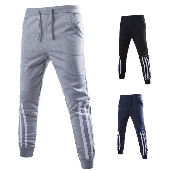 long term men's casual pants elastic waist stripe small foot harem pants street sports pants, Blue
long term men's casual pants elastic waist stripe small foot harem pants street sports pants, Blue