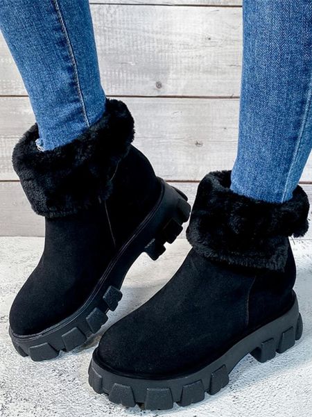 boots winter women 2021 fashion flock leather platfrom chunky ankle slip on warm plush snow cotton female shoes, Black
boots winter women 2021 fashion flock leather platfrom chunky ankle slip on warm plush snow cotton female shoes, Black