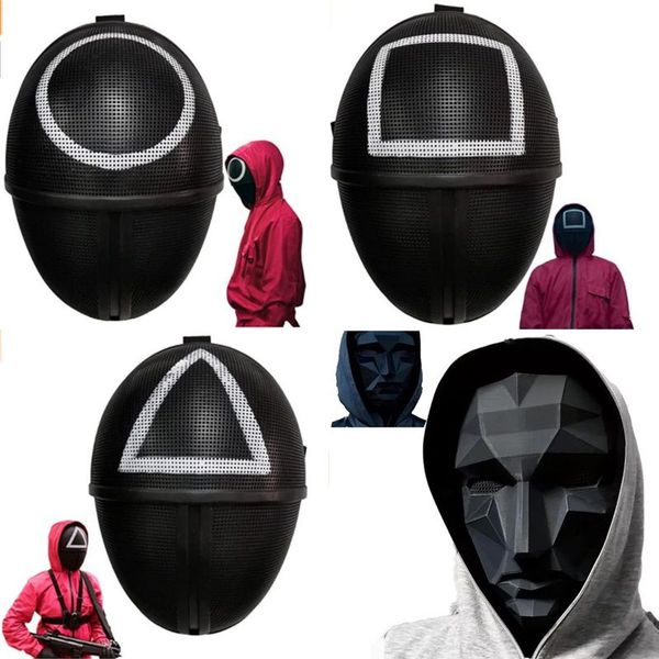 squid game party masks man mask 2021 tv cosplay scary helmet accessories square circle triangle halloween masquerade props
squid game party masks man mask 2021 tv cosplay scary helmet accessories square circle triangle halloween masquerade props