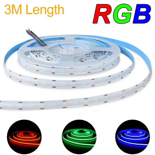 strips ip20 3m rgb strip cob led 12v 24v 14w/m 10mm pcb width flexible tape for room decoration
strips ip20 3m rgb strip cob led 12v 24v 14w/m 10mm pcb width flexible tape for room decoration